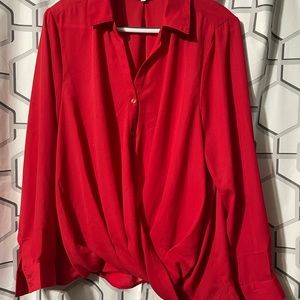 Kismet red blouse size XL